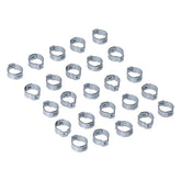 Crimp Hose Clamp, 19/32 (14.99mm) Id. Zinc Hose Clamps Mcs