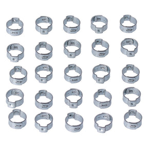Crimp Hose Clamp, 19/32 (14.99mm) Id. Zinc Hose Clamps Mcs