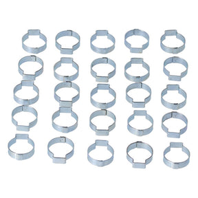 Crimp Hose Clamp, 13/16 (20.57mm) Id. Zinc Hose Clamps Mcs