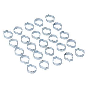 Crimp Hose Clamp, 13/16 (20.57mm) Id. Zinc Hose Clamps Mcs