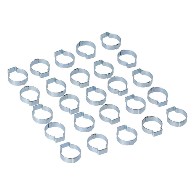 Crimp Hose Clamp, 13/16 (20.57mm) Id. Zinc Hose Clamps Mcs