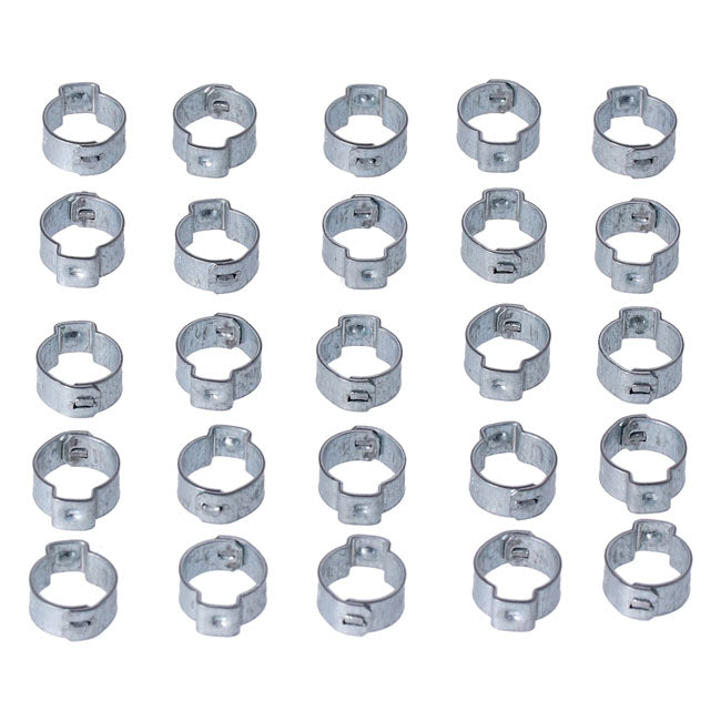 Crimp Hose Clamp, 1/2 (12.70mm) Id. Zinc Hose Clamps Mcs