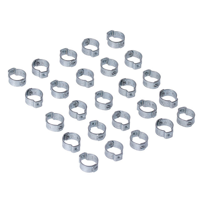 Crimp Hose Clamp, 1/2 (12.70mm) Id. Zinc Hose Clamps Mcs