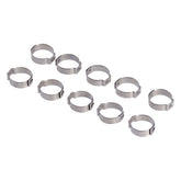 Crimp Hose Clamp, 3/4 (19.05mm) Id. Stainless Hose Clamps Mcs