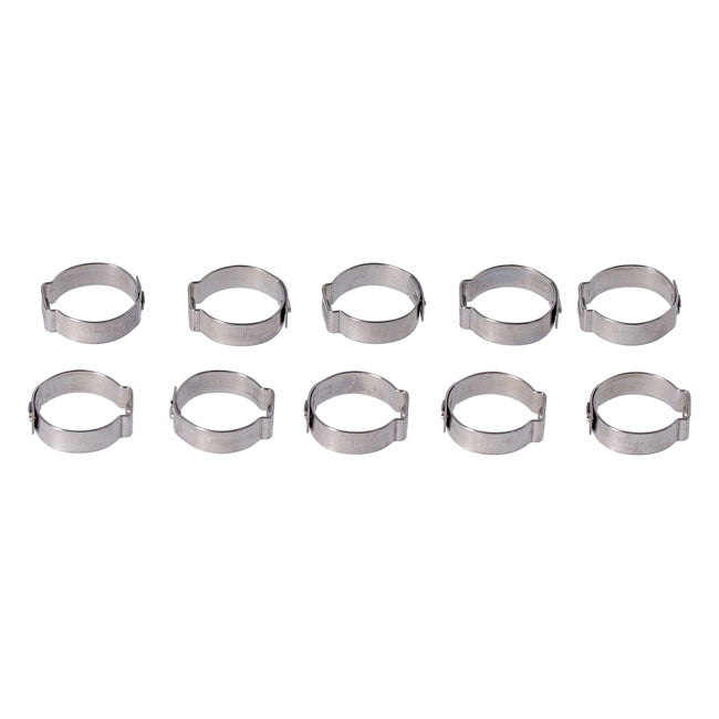 Crimp Hose Clamp, 3/4 (19.05mm) Id. Stainless Hose Clamps Mcs
