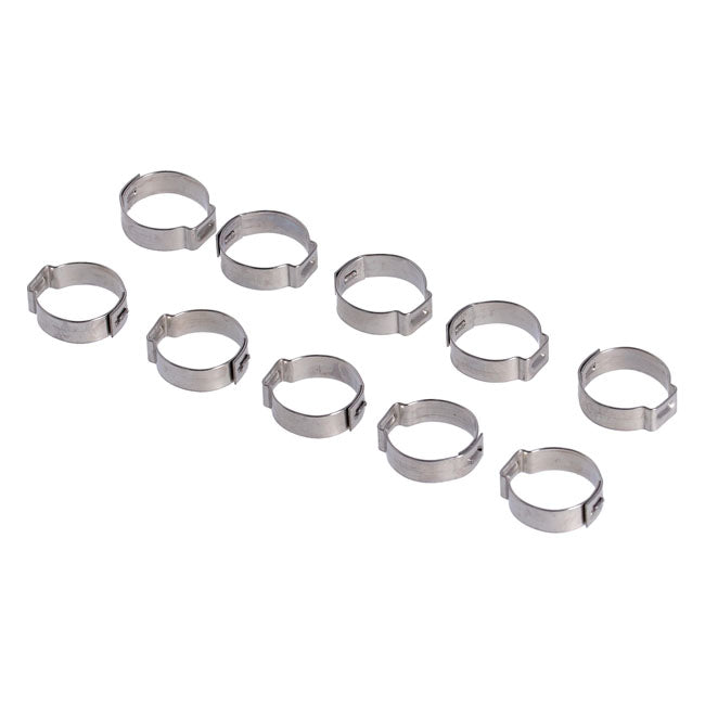 Crimp Hose Clamp, 3/4 (19.05mm) Id. Stainless Hose Clamps Mcs