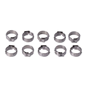 Crimp Hose Clamp, 5/8 (16.00mm) Id. Stainless Hose Clamps Mcs