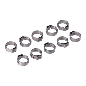 Crimp Hose Clamp, 5/8 (16.00mm) Id. Stainless Hose Clamps Mcs
