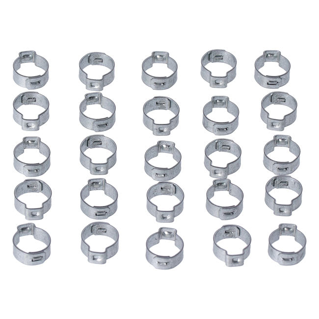 Crimp Hose Clamp, 5/8 (16.00mm) Id. Zinc Hose Clamps Mcs