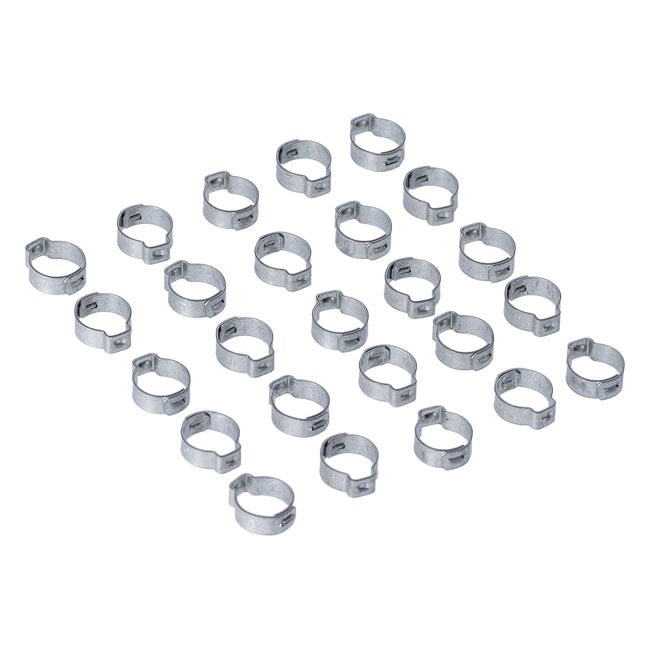 Crimp Hose Clamp, 5/8 (16.00mm) Id. Zinc Hose Clamps Mcs