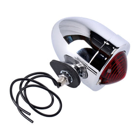 Bullet Marker Light. Chrome. Red Lens. Df. Stud Mount Bullet Lights Mcs