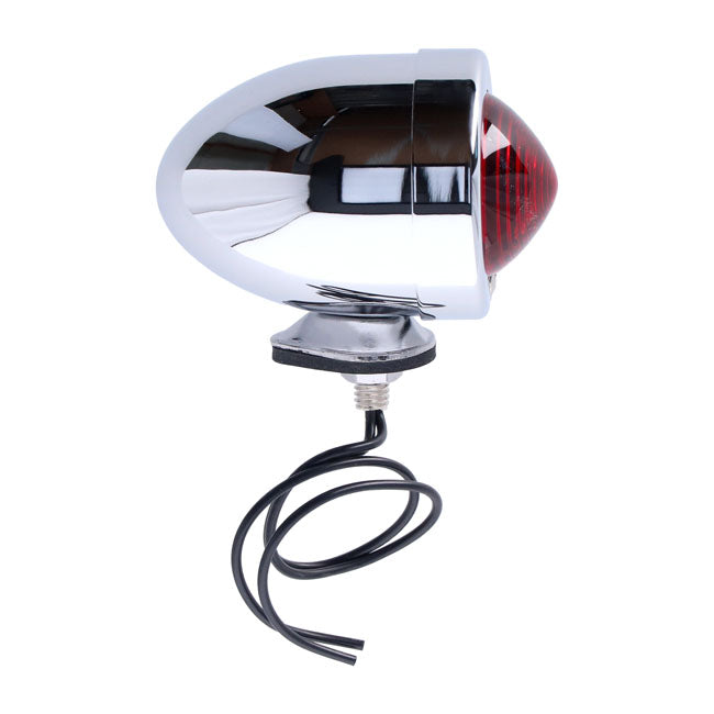 Bullet Marker Light. Chrome. Red Lens. Df. Stud Mount Bullet Lights Mcs