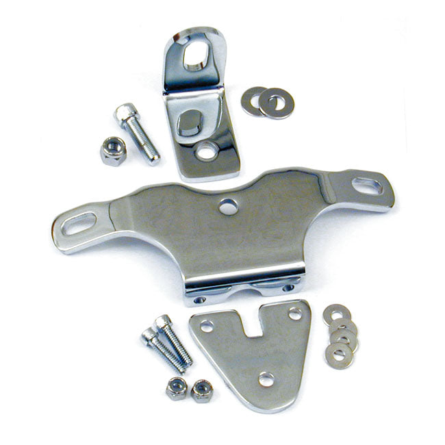 Motormount W/Coil Mount Custom Heavy Duty. Chrome Engine Mounts Mcs
