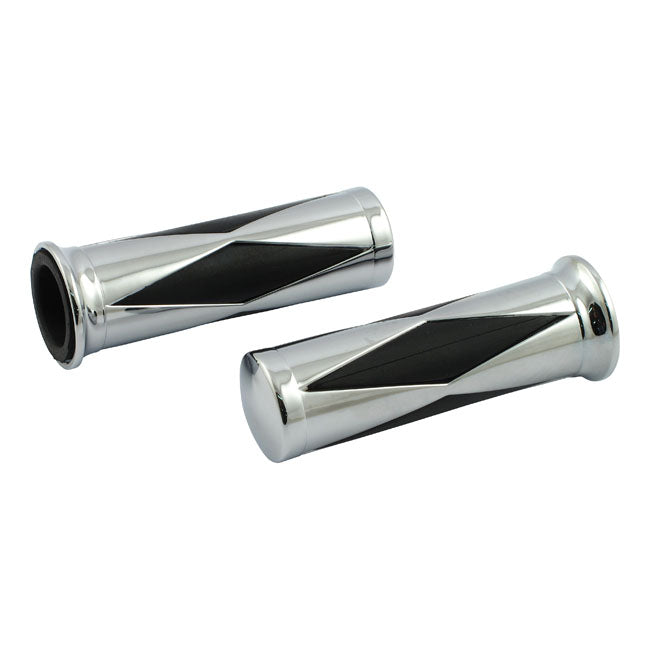 Handlebar Grip Set, Diamond Black Inlay Grips Mcs