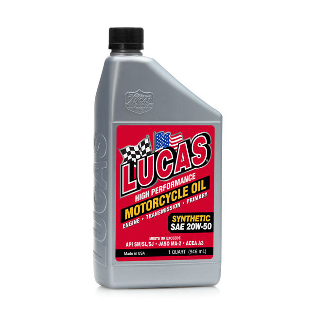 Lucas, 20 W50 Synthetic Motor Oil Oils Lucas Oil