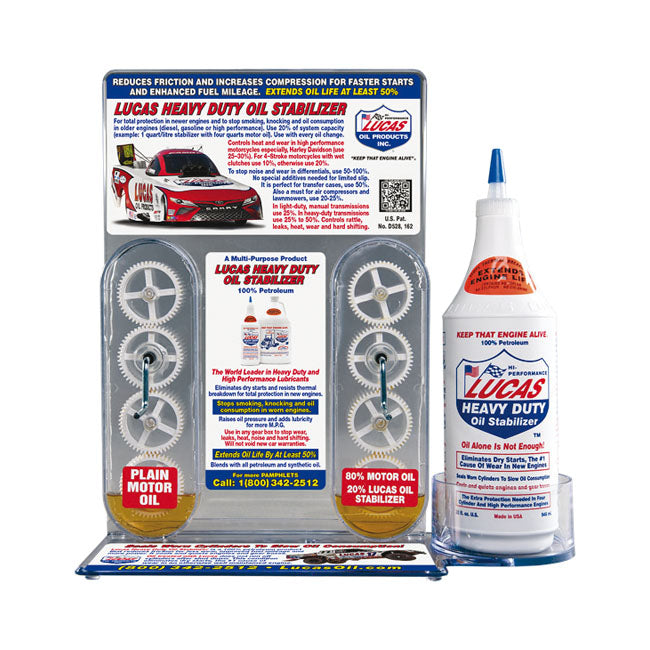 Lucas, Shop Demonstrator For Oil Stabilizer Oils Lucas Oil