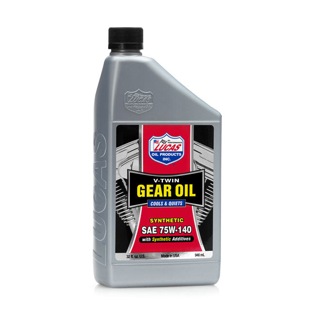 Lucas, V Twin Gear Oil 75 W 140. Synthetic Oils Lucas Oil