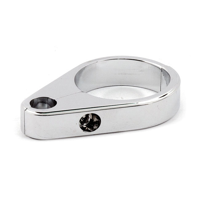 2 Piece Frame Cable Clamp. Clutch. Chrome Cable Clamps Mcs