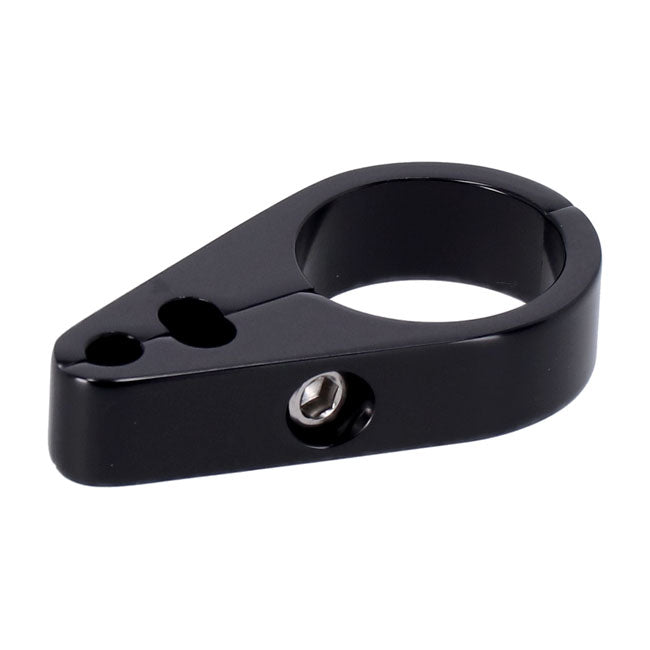 2 Piece Frame Cable Clamp. Throttle/Idle/Brake. Black Cable Clamps Mcs
