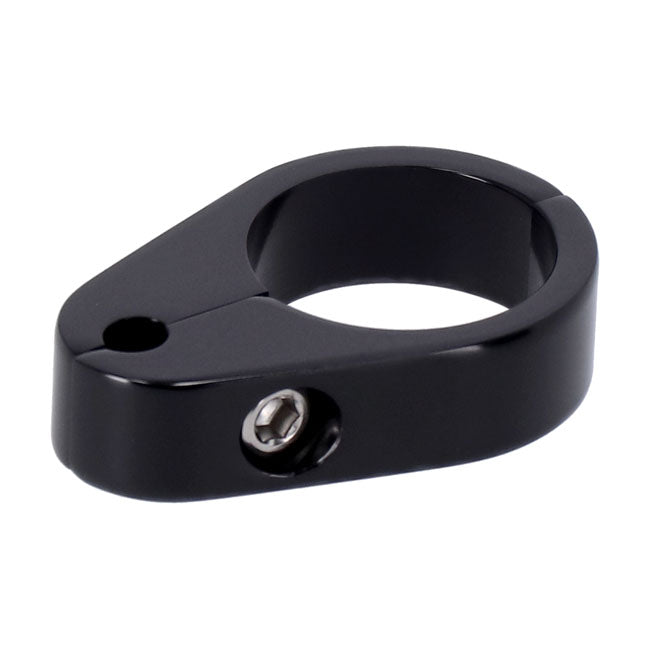 2 Piece Frame Cable Clamp. Throttle. Black Cable Clamps Mcs