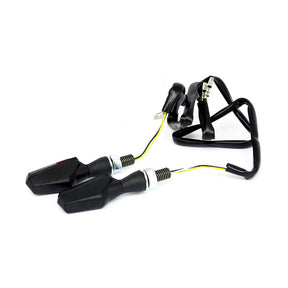 Cob, Led Turn Signal / Running Light Combo. Black Turn Signals Mcs