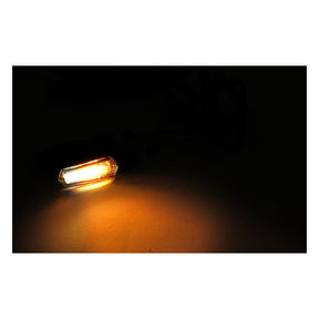 Cob, Led Turn Signal / Running Light Combo. Black Turn Signals Mcs