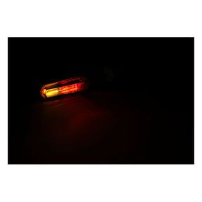 Cob, Led Taillight / Turn Signal Combo. Black Turn Signals Mcs