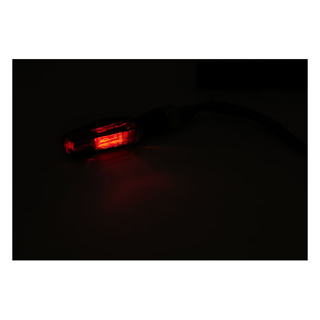 Cob, Led Taillight / Turn Signal Combo. Black Turn Signals Mcs