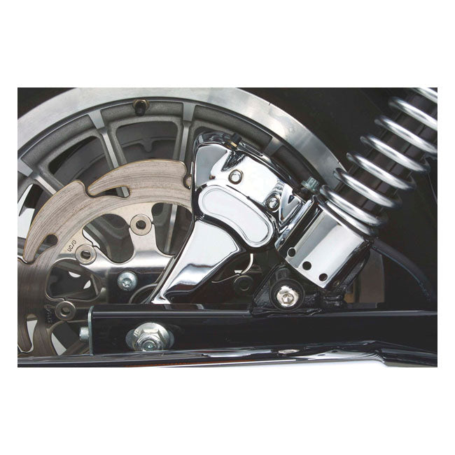 Brake Caliper & Bracket Assembly, Rear. Chrome Brake Calipers Mcs