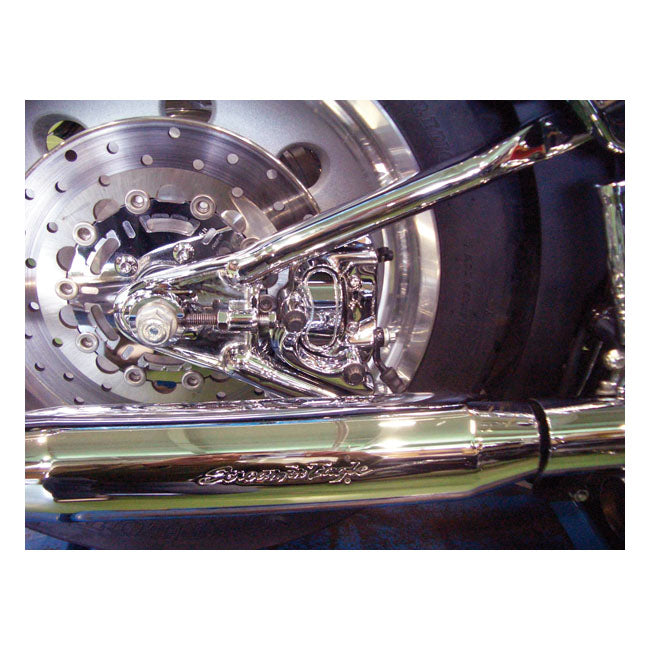 Brake Caliper Assembly, Rear. Chrome Brake Calipers Mcs