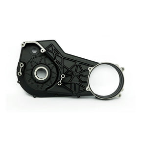 Inner Primary Cover. Black Wrinkle Finish Primary Cover Inner Mcs