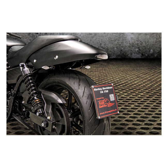 Free Spirits, Xg Street License Plate Bracket Kit. Black License Plate Brackets Free Spirits