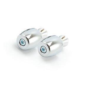 TRW, bar ends for 22mm steel handlebars. Chrome HANDLEBAR MISC Trw