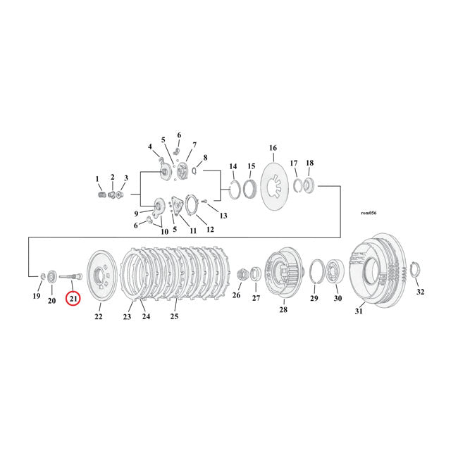 Adjusting Screw, Clutch Clutch Adjusting Parts Mcs