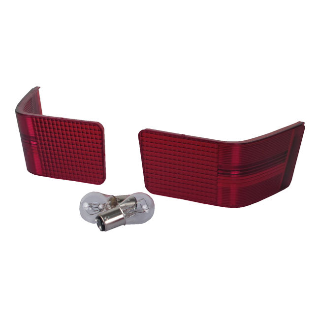 Tour Pak Replacement Lens Kit. Red Lens Tourpacks Mcs