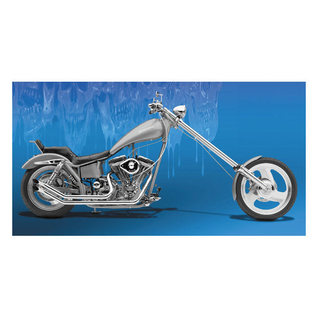 Paughco, Upswept drag pipes. Gooseneck. Chrome DRAG PIPES Paughco
