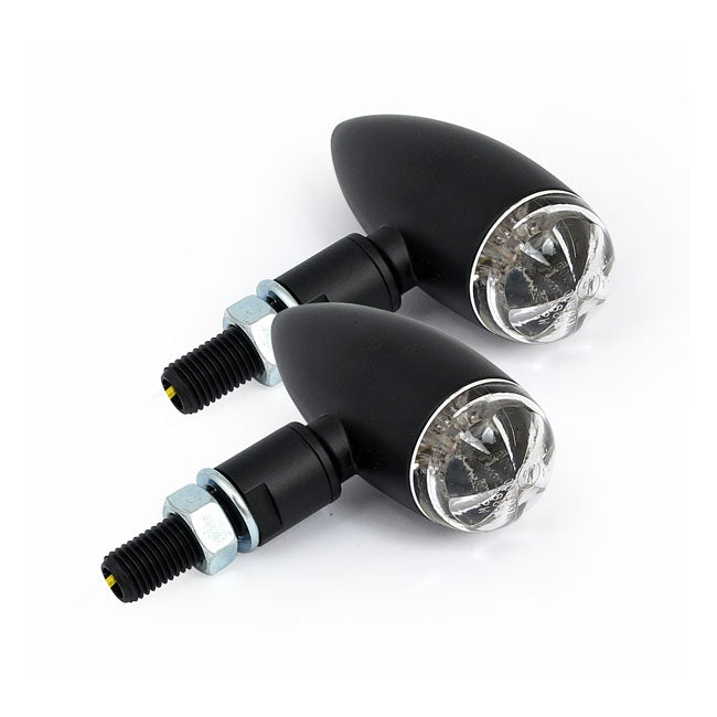 Micro bullet LED turn signals, black TURN SIGNALS LED Mcs