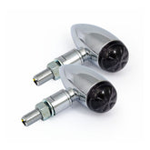 Micro bullet LED turn signals, chrome TURN SIGNALS LED Mcs