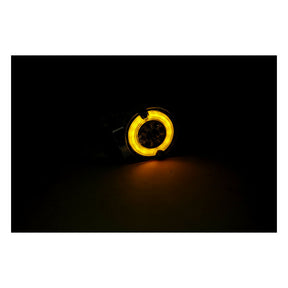 Ringers, Fl Led Turn Signals. Front. Gloss Black Turn Signals Mcs