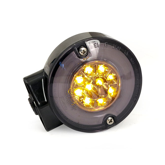 Ringers, Fl Led Turn Signals. Rear. Black Turn Signals Mcs