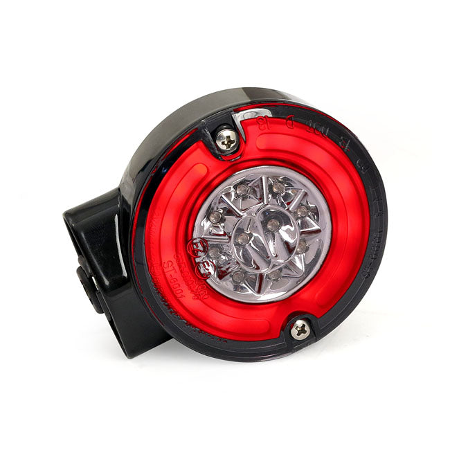 Ringers, Fl Led Turn Signals. Rear. Black Turn Signals Mcs