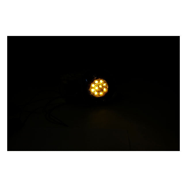 Ringers, Fl Led Turn Signals. Rear. Black Turn Signals Mcs
