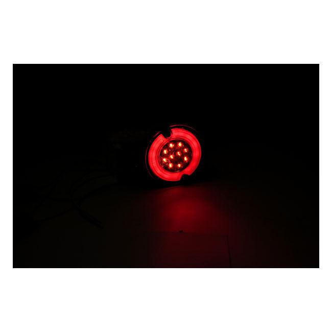Ringers, Fl Led Taillight/Turn Signals. Rear. Chrome Turn Signals Mcs