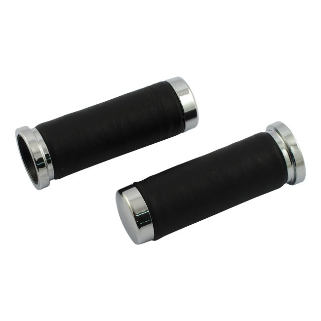 Handlebar grip set, Cushion Smooth. Imitation leather GRIPS Mcs