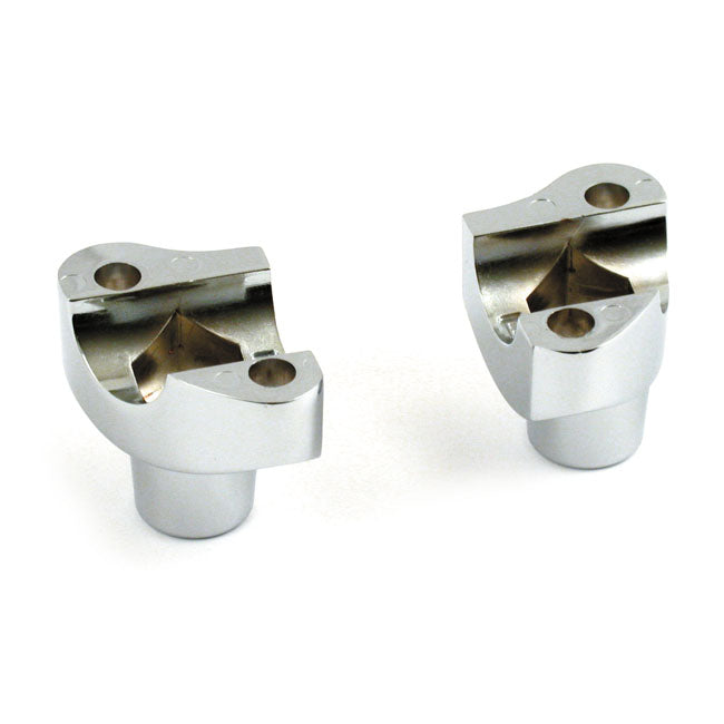 Oem Type Style Risers, Non Threaded. 1 3/4" Rise. Chrome Risers Mcs