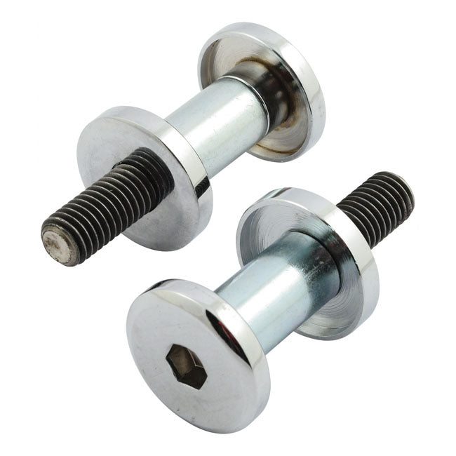 Custom Smooth Riser Mount Kit. Chrome, 1/2 13 Threaded Risers Mounts Mcs