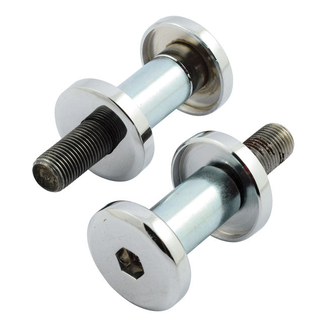 Custom Smooth Riser Mount Kit. Chrome, 1/2 20 Threaded Risers Mounts Mcs