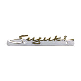 Suzuki Side Cover Emblem, Gold Bike Emblems Mcs