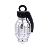 Trik Topz, Hand Grenade valve caps. Chrome TIRE VALVE STEMS AND CAPS Trik Topz