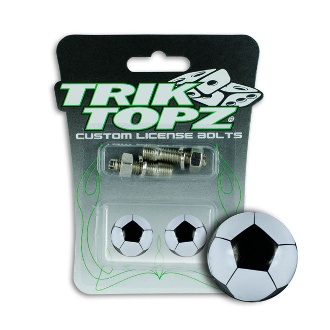 Trik Topz, Soccer Ball license plate mounts. Black LICENSE PLATE MOUNT SETS Trik Topz